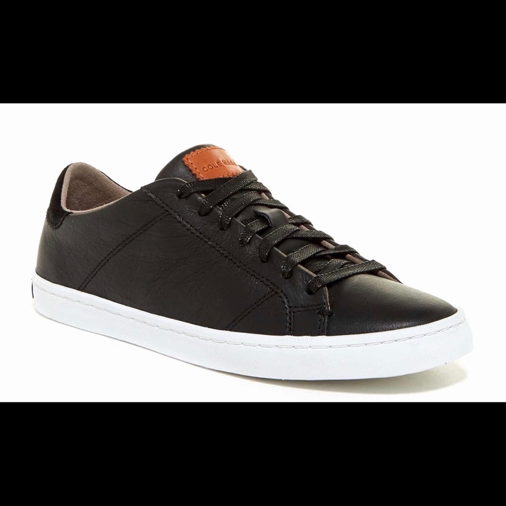 Cole Haan lace-up leather black sneaker 6 1/2